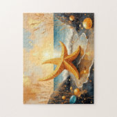 whimsicale kunst zeester schilderij legpuzzel (Verticaal)