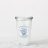 Whimsicale laatste toast op de kust acryl drinkbeker (Achterkant)