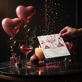 Whimsicale Martini Galentine's Uitnodiging