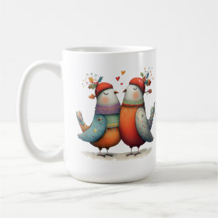 Whimsicale Twee Tortelduiven 12 Dagen Kerstmis 15o Koffiemok