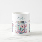 Whimsicale Vlinders in een Pot Koffiemok (Center)