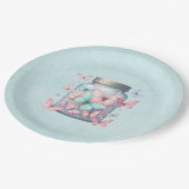 Whimsicale Vlinders in een Pot Papieren Bordje (Gekanteld)