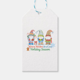Whimsicale wensen voor een gezellig kerstseizoen cadeaulabel