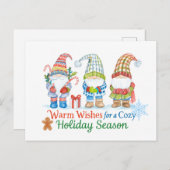 Whimsicale wishes for cozy holiday season briefkaart (Voorkant / Achterkant)
