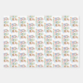 Whimsicale wishes for  cozy holiday season inpakpapier vel (Voorkant)