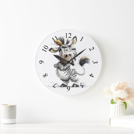 whimsicale Zebra Grote Klok (Huis)