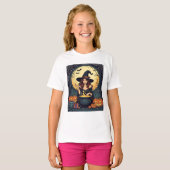 Whimsically Enchanting Witch With Spiders and Jack T-shirt (Voorkant volledig)