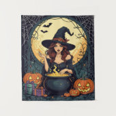 Whimsically Enchanting Witch With Spiders and Jack Wandkleed (Voorkant)