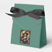 Whimsically Enchanting Witch With Spiders Bedankdoosjes (Voorkant Zijde)