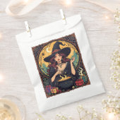 Whimsically Enchanting Witch With Spiders Bedankzakje (Geknipt)