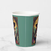 Whimsically Enchanting Witch With Spiders Papieren Bekers (Rechts)