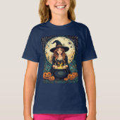 Whimsically Enchanting Witch With Spiders T-shirt (Voorkant)