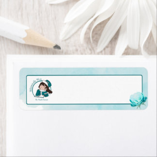 Whimsically Writ Logo Adresstickers Etiket