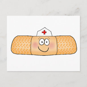 Whimsicla Band Aid Bandage met zurse Pet Cute Briefkaart