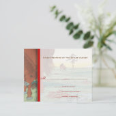 Whimsicla Horse Westerne Rustic Wedding Invitation Kaart (Staand voorkant)