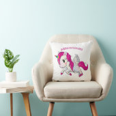 Whimsicle Flying Unicorn Pegasus Rainbow Horn Kussen (Stoel)