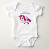 Whimsicle Flying Unicorn Pegasus Rainbow Horn Romper (Voorkant)