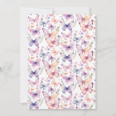 Whimsicle "levensduur van vlinders" vrijgezellenfe kaart (Achterkant)