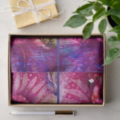 Whimsieke Abstracte Roze Flamingo Decoupage Tissuepapier (Geschenk)