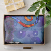 Whimsieke Grote-Ogen Funky Kat Decoupage Tissuepapier (Geschenk)
