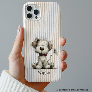 Whimsieke Puppy   Cadeau voor Gouden Hond Liefhebb iPhone 16 Pro Hoesje