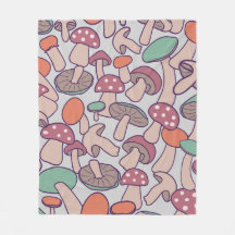 Whimsieke Retro Paddenstoel Botanische Herfst Myce