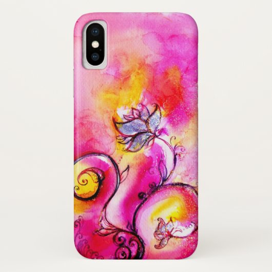 WHIMSIERENDE BLOEMEN roze geel paars Case-Mate iPhone Case (Achterkant)