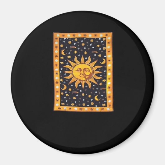 Whimsigoth 90s zon en maan magneet (Voorkant)