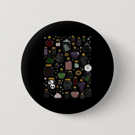 Whimsigoth Apothecary Classic Ronde Button 5,7 Cm (Voorkant)