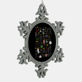Whimsigoth Apothecary Classic Tin Sneeuwvlok Ornament (Links)