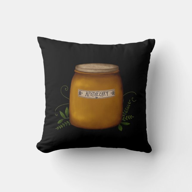 Whimsigoth Apothecary Jar Kussen (Voorkant)