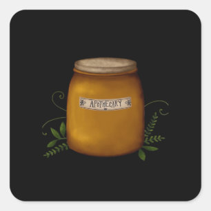Whimsigoth Apothecary Jar Vierkante Sticker