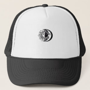 Whimsigoth Aquarel Sun Moon Witchy Classic Trucker Pet