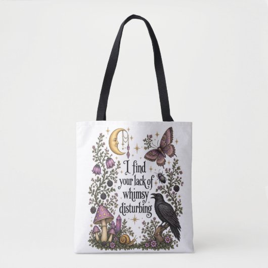 Whimsigoth Bos Raven Tote Bag (Voorkant)