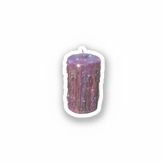 Whimsigoth Candle Classic Sticker (Voorkant)