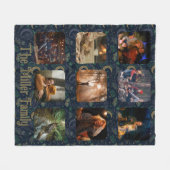 Whimsigoth Celestial | 9 Photo Family Collage Fleece Deken (Voorkant (Horizontaal))