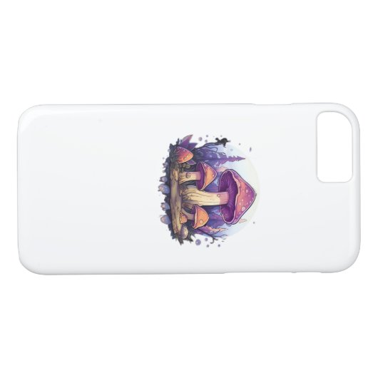 Whimsigoth champignons en kristallen Classic Case-Mate iPhone Case (Achterkant (Horizontaal))