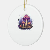 Whimsigoth champignons en kristallen Classic Keramisch Ornament (Links)