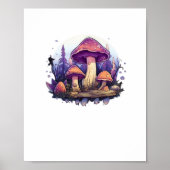 Whimsigoth champignons en kristallen Classic Poster (Voorkant)