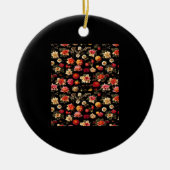 Whimsigoth Chintz olieverfschilderij Keramisch Ornament (Voorkant)