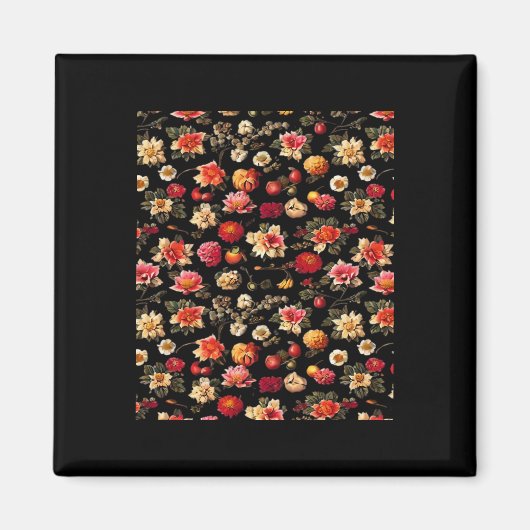 Whimsigoth Chintz olieverfschilderij Magneet (Voorkant)