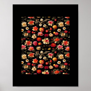 Whimsigoth Chintz olieverfschilderij Poster