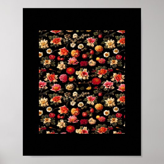 Whimsigoth Chintz olieverfschilderij Poster (Voorkant)