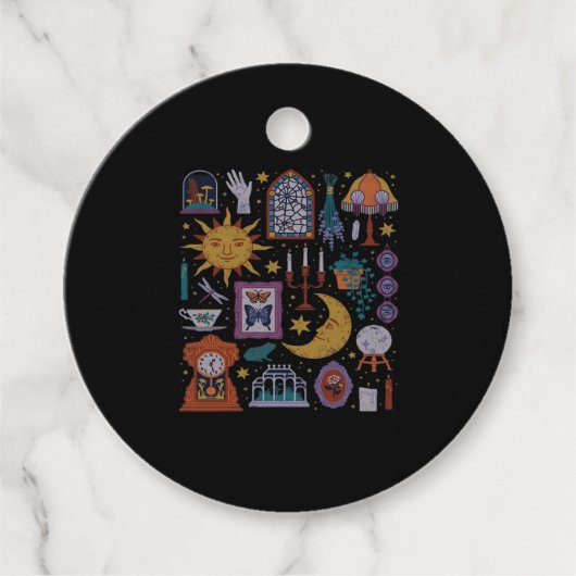 Whimsigoth Classic – Gotische Romance Herfst Aesth Bedankjes Labels (Voorkant)