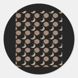 Whimsigoth Clouds Graphic Ronde Sticker