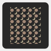 Whimsigoth Clouds Graphic Vierkante Sticker (Voorkant)