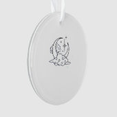 Whimsigoth Clouds Moon Witchy Classic Ornament (voorkant)