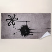 Whimsigoth Cute Gothic Evil Creator Flower  Strandlaken (Voorkant)