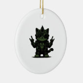 Whimsigoth Cyborg Art Design Classic Keramisch Ornament (Rechts)