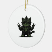 Whimsigoth Cyborg Art Design Classic Keramisch Ornament (Links)